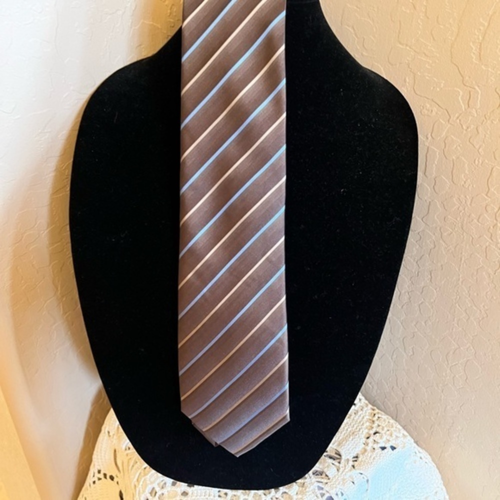 John Ashford Slim Striped Men's Neck Tie